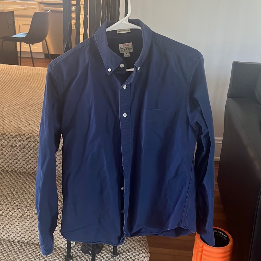 Jcrew navy button down